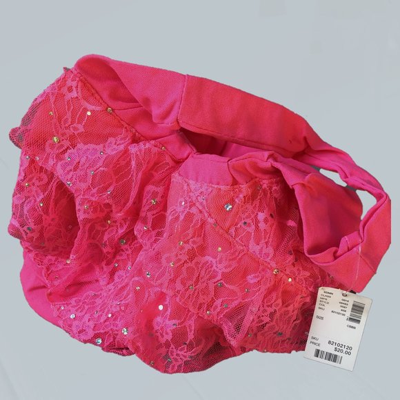 Justice Hot Pink Ruffled Purse (NEW) - Picture 3 of 8
